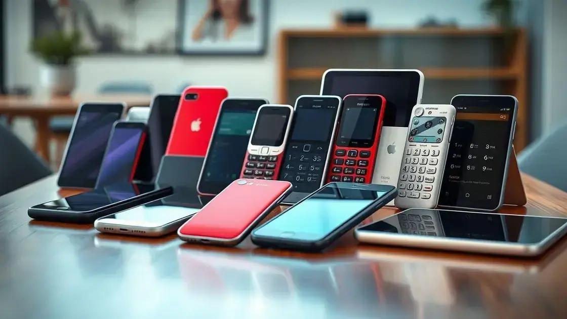 Types of phones and services offered Types of phones and services offered