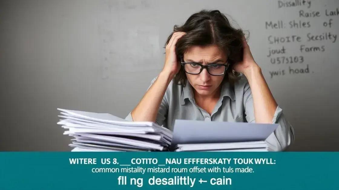 Common mistakes to avoid when filing Common mistakes to avoid when filing