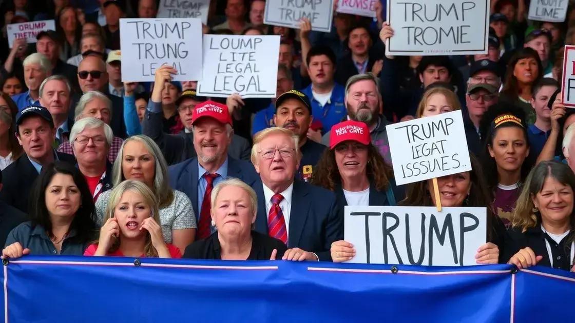 Public reactions to Trump’s legal issues Public reactions to Trump’s legal issues